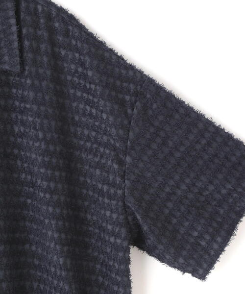 DANKE SCHON（ダンケシェーン）の「DankeSchon/ダンケシェーン/SHEER SHAGGY JQ S/S SHIRTS（シャツ/ブラウス・レディース・ブラック/グレー・F）」の16枚目の写真