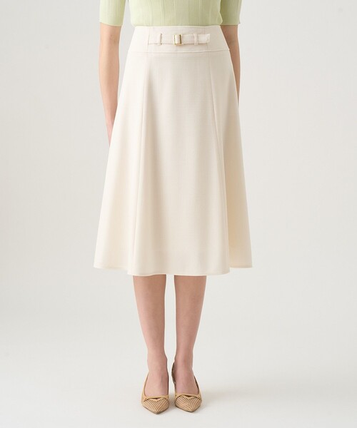 ANAYI（アナイ）の「ライトスラブバックルスカート（スカート・レディース・ピンク/ホワイト/ブラック/グリーン・38/36/34）」の5枚目の写真