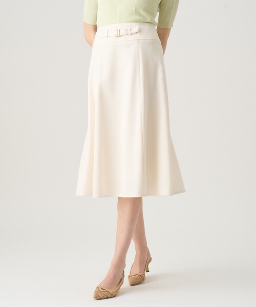 ANAYI（アナイ）の「ライトスラブバックルスカート（スカート・レディース・ピンク/ホワイト/ブラック/グリーン・38/36/34）」の8枚目の写真