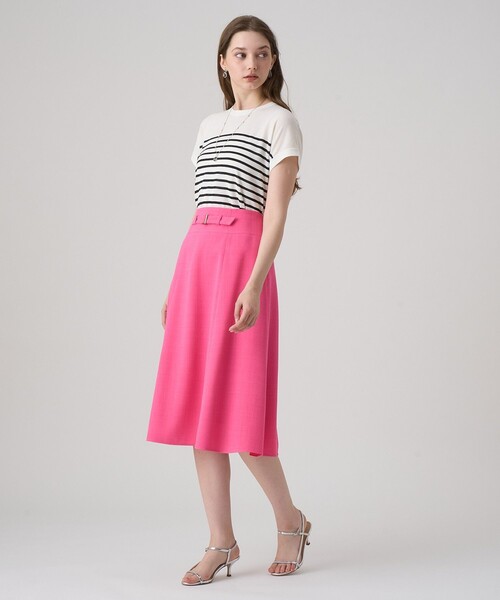 ANAYI（アナイ）の「ライトスラブバックルスカート（スカート・レディース・ピンク/ホワイト/ブラック/グリーン・38/36/34）」の15枚目の写真