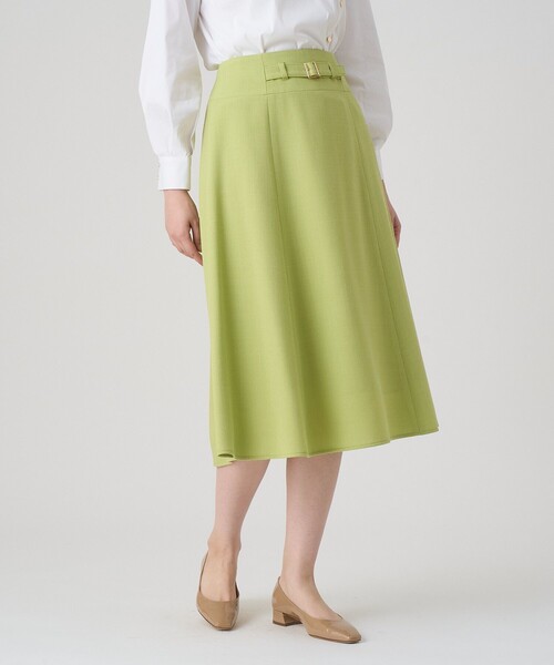 ANAYI（アナイ）の「ライトスラブバックルスカート（スカート・レディース・ピンク/ホワイト/ブラック/グリーン・38/36/34）」の16枚目の写真