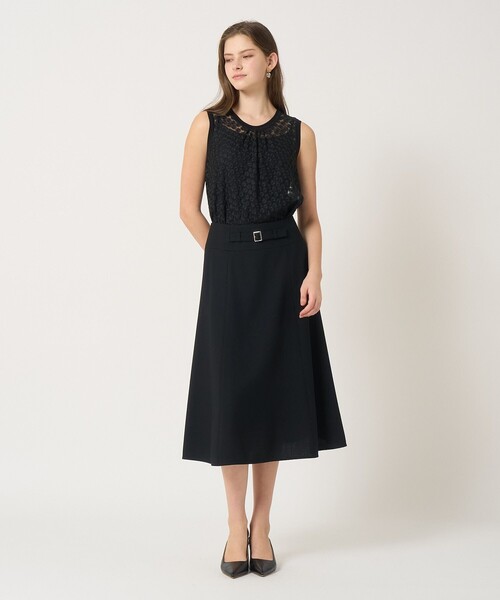 ANAYI（アナイ）の「ライトスラブバックルスカート（スカート・レディース・ピンク/ホワイト/ブラック/グリーン・38/36/34）」の21枚目の写真