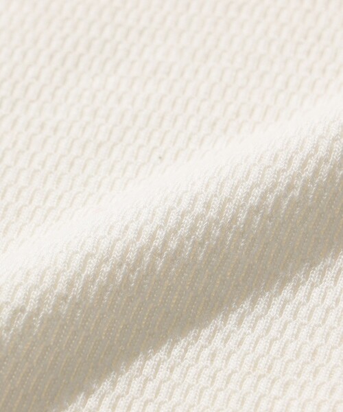 Healthknit（ヘルスニット）の「【別注】Healthknit / Honeycomb Thermal Henry Neck T-shirt（Tシャツ/カットソー・メンズ・オフホワイト/ブラック・XL/L/M/S）」の7枚目の写真