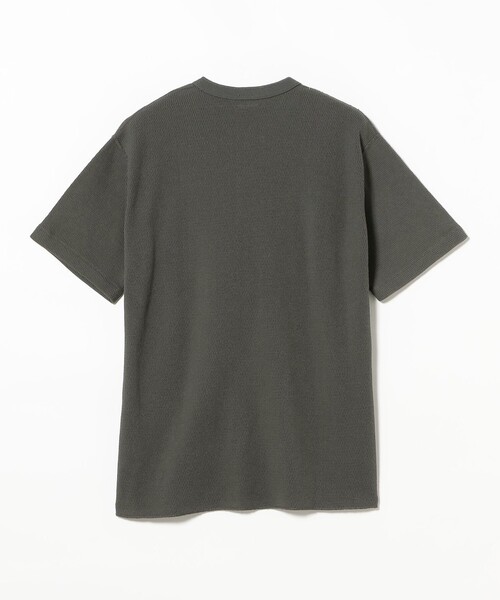 Healthknit（ヘルスニット）の「【別注】Healthknit / Honeycomb Thermal Henry Neck T-shirt（Tシャツ/カットソー・メンズ・オフホワイト/ブラック・XL/L/M/S）」の17枚目の写真