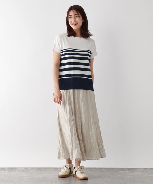 FOUND GOOD（ファウンドグッド）の「COOLニット/ボートPO（ニット/セーター・レディース・ブルー系/ネイビー/グレー系/パープル系/ブラウン系/ブラック・S/M/L）」の14枚目の写真