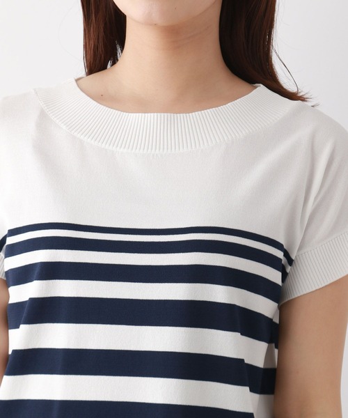 FOUND GOOD（ファウンドグッド）の「COOLニット/ボートPO（ニット/セーター・レディース・ブルー系/ネイビー/グレー系/パープル系/ブラウン系/ブラック・S/M/L）」の20枚目の写真