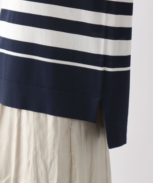 FOUND GOOD（ファウンドグッド）の「COOLニット/ボートPO（ニット/セーター・レディース・ブルー系/ネイビー/グレー系/パープル系/ブラウン系/ブラック・S/M/L）」の22枚目の写真