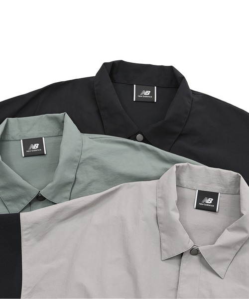 NEW BALANCE(ニューバランス)の「MET24 Short Sleeve Shirts Jacket(シャツ/ブラウス・メンズ・ブラック/グレイッシュベージュ/セージグリーン・LARGE/X-LARGE/MEDIUM/SMALL)」の14枚目の写真