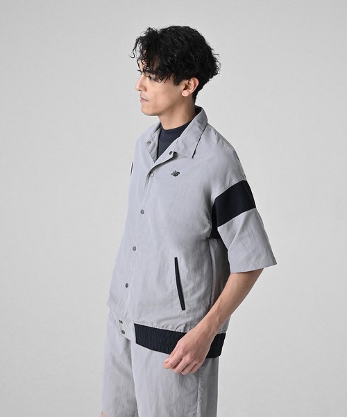 NEW BALANCE(ニューバランス)の「MET24 Short Sleeve Shirts Jacket(シャツ/ブラウス・メンズ・ブラック/グレイッシュベージュ/セージグリーン・LARGE/X-LARGE/MEDIUM/SMALL)」の17枚目の写真