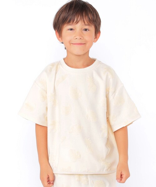 SHIPS(シップス)の「SHIPS KIDS:100~130cm / パイル ジャカード TEE(Tシャツ/カットソー・キッズ・ブルー系/オフホワイト・100/110/120/130)」の9枚目の写真