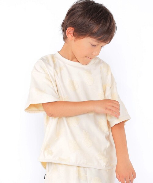 SHIPS(シップス)の「SHIPS KIDS:100~130cm / パイル ジャカード TEE(Tシャツ/カットソー・キッズ・ブルー系/オフホワイト・100/110/120/130)」の10枚目の写真