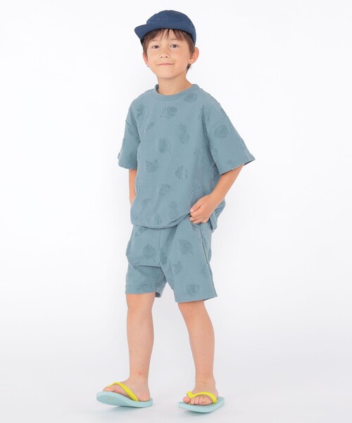SHIPS(シップス)の「SHIPS KIDS:100~130cm / パイル ジャカード TEE(Tシャツ/カットソー・キッズ・ブルー系/オフホワイト・100/110/120/130)」の18枚目の写真