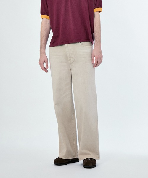 M TO R（ムウトアール）の「WRAP BAGGY DENIM（デニムパンツ・レディース・キナリ/ブルー・38/40/42）」の10枚目の写真