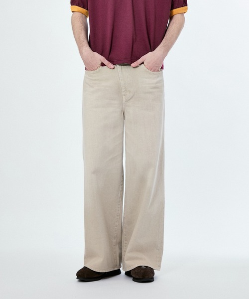 M TO R（ムウトアール）の「WRAP BAGGY DENIM（デニムパンツ・レディース・キナリ/ブルー・38/40/42）」の9枚目の写真