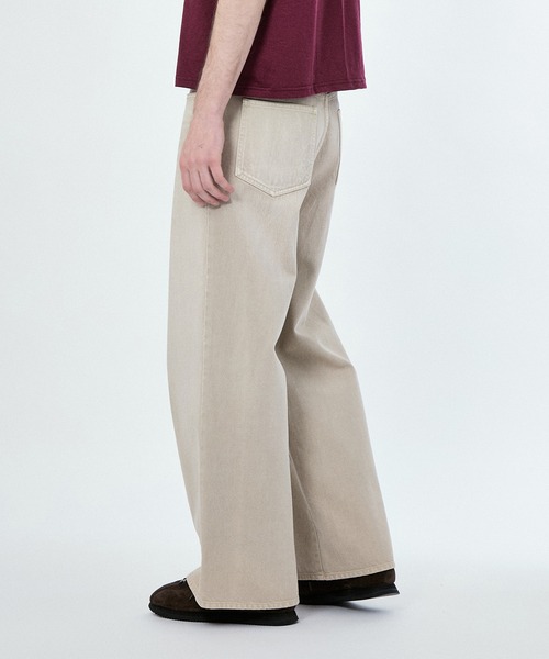 M TO R（ムウトアール）の「WRAP BAGGY DENIM（デニムパンツ・レディース・キナリ/ブルー・38/40/42）」の7枚目の写真