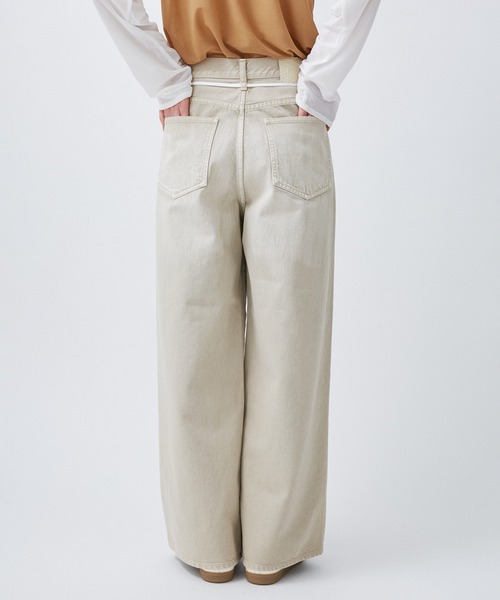 M TO R（ムウトアール）の「WRAP BAGGY DENIM（デニムパンツ・レディース・キナリ/ブルー・38/40/42）」の14枚目の写真