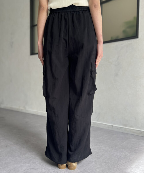 Chez toi（シェトワ）の「裾ドロストパンツ（その他パンツ・レディース・ブラック/グレイッシュベージュ・FREE）」の12枚目の写真