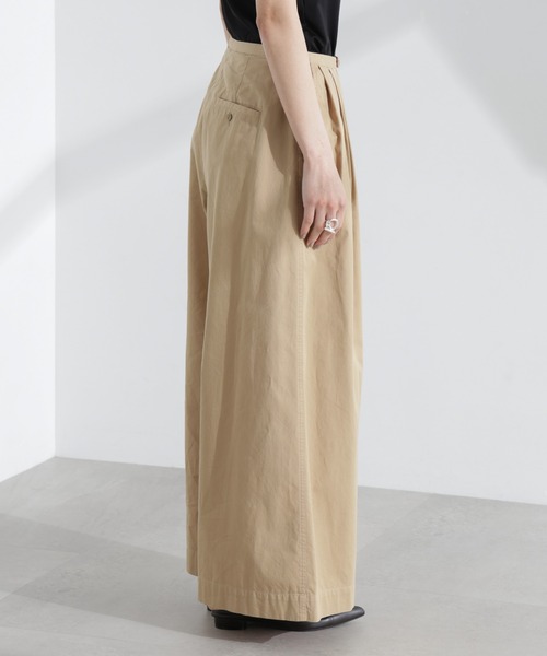 NANO universe（ナノユニバース）の「コットンタックワイドパンツ（その他パンツ・レディース・ピンク/ベージュ・S/M）」の18枚目の写真