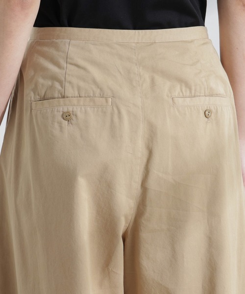 NANO universe（ナノユニバース）の「コットンタックワイドパンツ（その他パンツ・レディース・ピンク/ベージュ・S/M）」の20枚目の写真