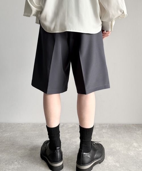 Classical Origin(クラシカルオリジン)の「【Classical Origin】「涼やか上品。」ベルト付きルーズシルエットショートスラックス/Belted Design Loose Silhouette Short Slacks(その他パンツ・メンズ・チャコールグレー/ブラック・LARGE/SMALL/MEDIUM)」の13枚目の写真
