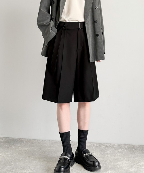 Classical Origin(クラシカルオリジン)の「【Classical Origin】「涼やか上品。」ベルト付きルーズシルエットショートスラックス/Belted Design Loose Silhouette Short Slacks(その他パンツ・メンズ・チャコールグレー/ブラック・LARGE/SMALL/MEDIUM)」の22枚目の写真