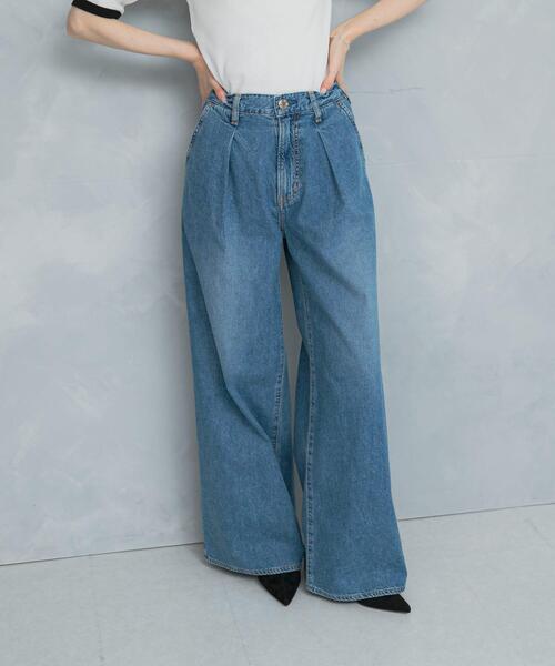 NEEDBY heritage（ニードバイヘリテージ）の「NEEDBY heritage　AARON（デニムパンツ・レディース・ブルー・24/25/26）」の7枚目の写真