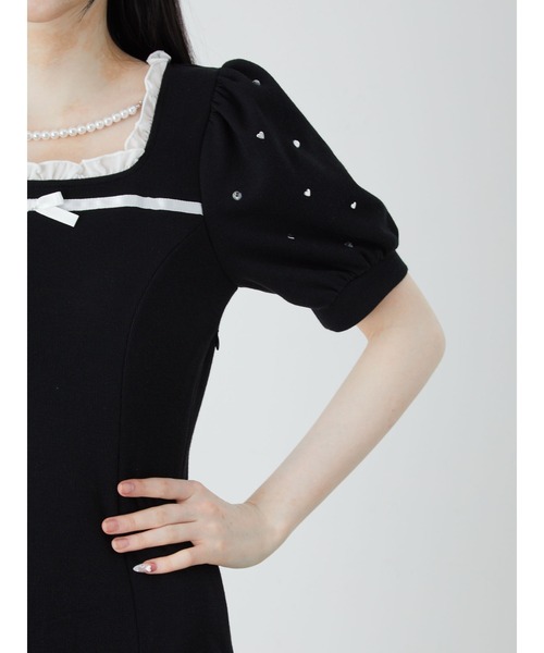 Ank Rouge（アンクルージュ）の「ドーリーリボンカットOP（ワンピース・レディース・ピンク/グレー/ブラック・M）」の11枚目の写真