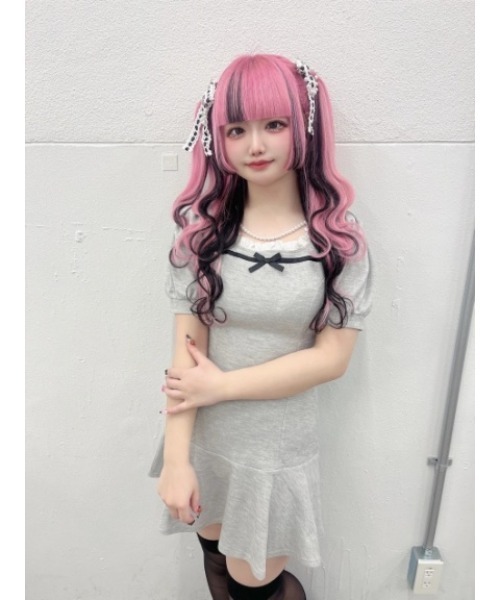 Ank Rouge（アンクルージュ）の「ドーリーリボンカットOP（ワンピース・レディース・ピンク/グレー/ブラック・M）」の12枚目の写真