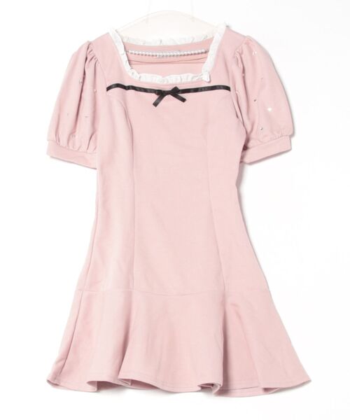 Ank Rouge（アンクルージュ）の「ドーリーリボンカットOP（ワンピース・レディース・ピンク/グレー/ブラック・M）」の14枚目の写真