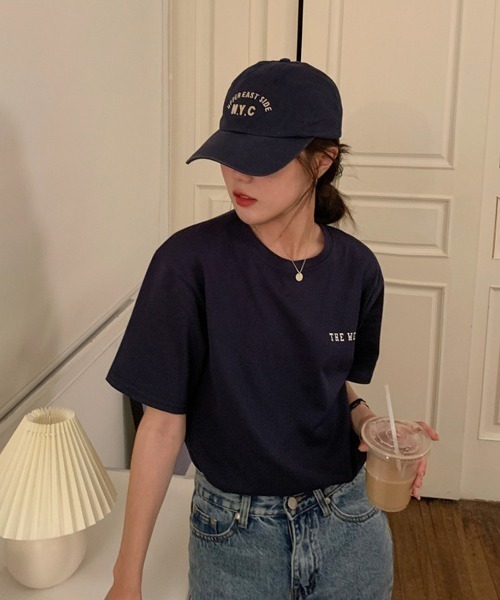 maison de LATIR（メゾンドラティール）の「半袖ロゴTシャツ（Tシャツ/カットソー・レディース・ホワイト/ネイビー・ONESIZE）」の8枚目の写真
