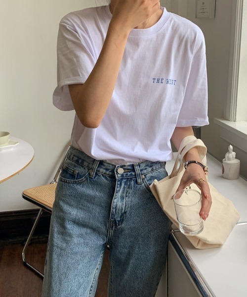 maison de LATIR（メゾンドラティール）の「半袖ロゴTシャツ（Tシャツ/カットソー・レディース・ホワイト/ネイビー・ONESIZE）」の16枚目の写真