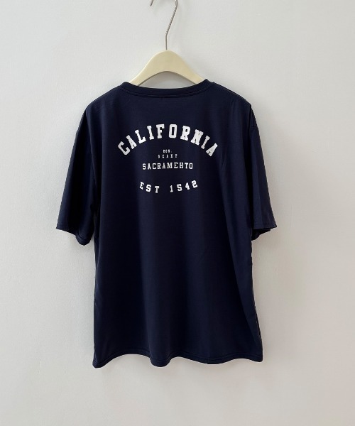 maison de LATIR（メゾンドラティール）の「半袖ロゴTシャツ（Tシャツ/カットソー・レディース・ホワイト/ネイビー・ONESIZE）」の21枚目の写真