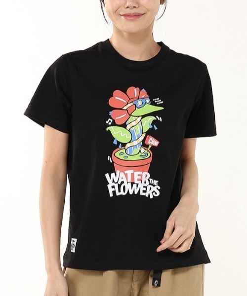 CHUMS(チャムス)の「CHUMS/チャムス 半袖Tシャツ フロントプリント 虫よけ CH01-2509(Tシャツ/カットソー・メンズ・ベージュ/ブラック/ホワイト/ライトオリーブ・M/XL/XXL/L)」の3枚目の写真