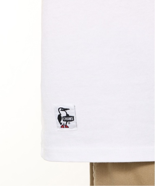 CHUMS(チャムス)の「CHUMS/チャムス 半袖Tシャツ フロントプリント 虫よけ CH01-2509(Tシャツ/カットソー・メンズ・ベージュ/ブラック/ホワイト/ライトオリーブ・M/XL/XXL/L)」の8枚目の写真