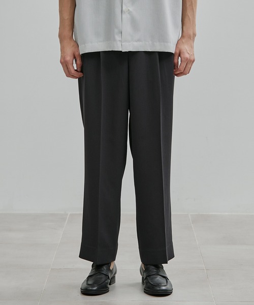 セール】COLD DRY PLEATS 2タックイージーパンツ 接触冷感｜軽量｜通気