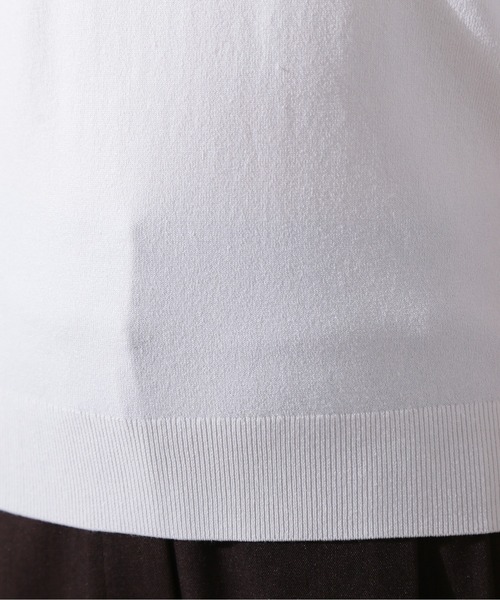 N.(N. Natural Beauty Basic)(エヌエヌナチュラルビューティーベーシック)の「オープンショルダードッキングニット(ニット/セーター・レディース・ブラック/ブルー/ホワイト・MEDIUM)」の15枚目の写真