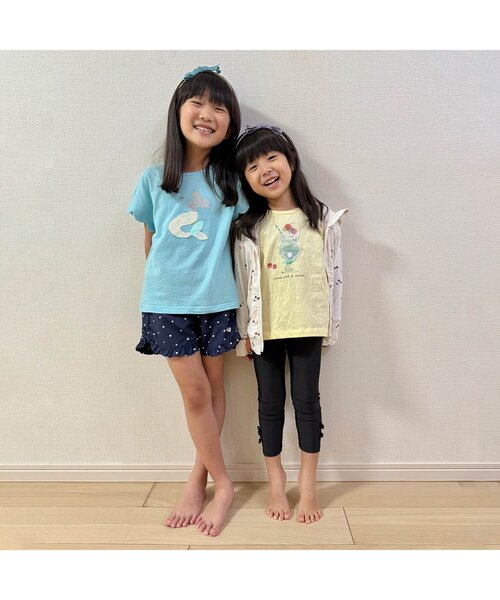 apres les cours(アプレレクール)の「【UVカット】ひんやりUVパーカー(パーカー・キッズ・アイボリー/サックスブルー/ラベンダー・80/90/100/110/120/130)」の8枚目の写真