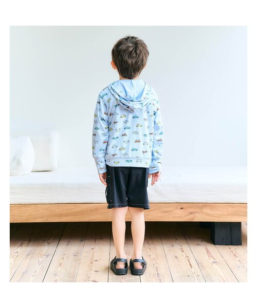 apres les cours(アプレレクール)の「【UVカット】ひんやりUVパーカー(パーカー・キッズ・アイボリー/サックスブルー/ラベンダー・80/90/100/110/120/130)」の10枚目の写真