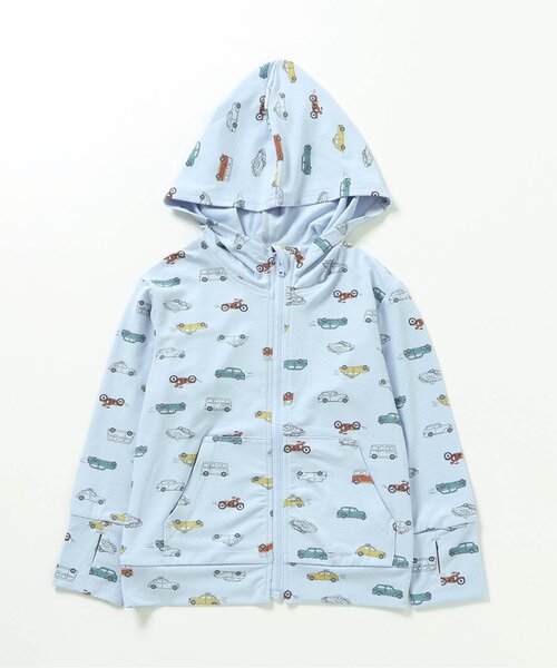 apres les cours(アプレレクール)の「【UVカット】ひんやりUVパーカー(パーカー・キッズ・アイボリー/サックスブルー/ラベンダー・80/90/100/110/120/130)」の17枚目の写真