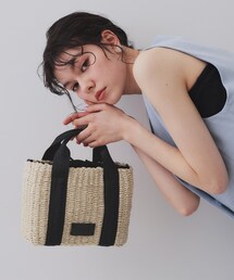 かごバッグ 2way ショルダー付き 新品 florist かごバッグ カゴバッグ 2WAY カゴ編みレザーライクワン
