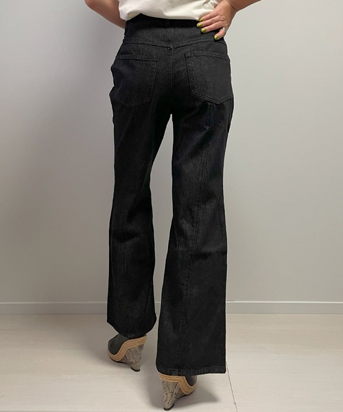 Fizz（フィズ）の「【Fizz/フィズ】　センターシームデニムパンツ（デニムパンツ・レディース・ブルー/ブラック・M/L）」の6枚目の写真