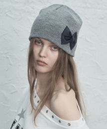 【SETUP‐EXE】RIBBON BEANIE / 【セットアップエグゼ】リボンニット帽子