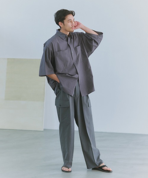 NewAnce(ニュアンス)の「【NewAnce】Typewriter Half Sleeve Shirts(シャツ/ブラウス・メンズ・サックスブルー/チャコールグレー/ホワイト/ブラウン・L/M)」の21枚目の写真