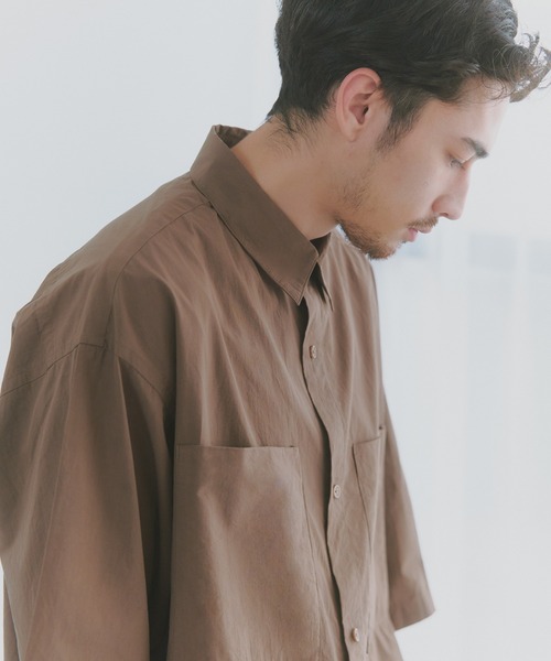 NewAnce(ニュアンス)の「【NewAnce】Typewriter Half Sleeve Shirts(シャツ/ブラウス・メンズ・サックスブルー/チャコールグレー/ホワイト/ブラウン・L/M)」の6枚目の写真