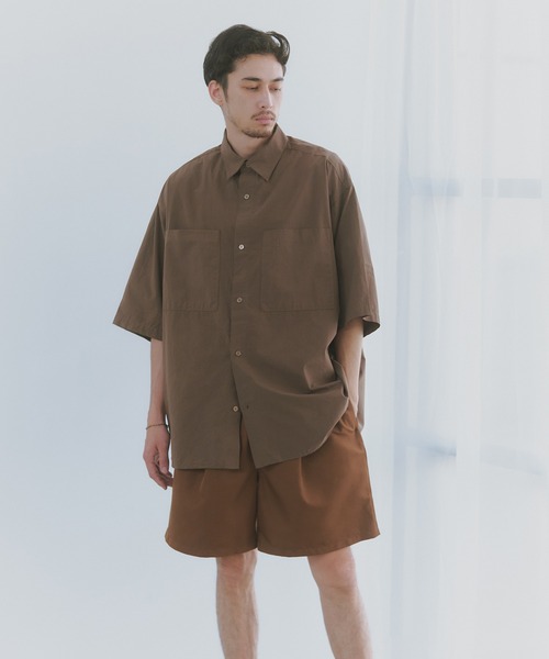 NewAnce(ニュアンス)の「【NewAnce】Typewriter Half Sleeve Shirts(シャツ/ブラウス・メンズ・サックスブルー/チャコールグレー/ホワイト/ブラウン・L/M)」の8枚目の写真