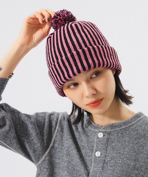 別注】INFIELDER DESIGN / STRIPE PON CAP（ニットキャップ