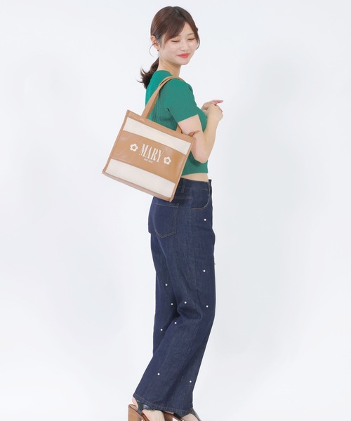 メッシュMARYロゴ刺繍 トート（トートバッグ）｜MARY QUANT