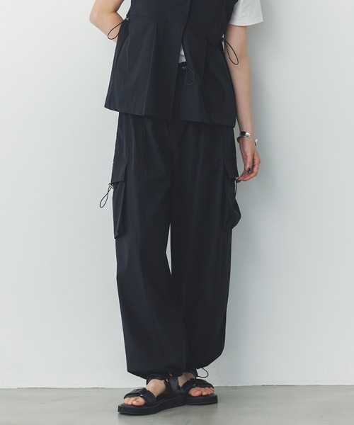 hunch（ハンチ）の「【接触冷感】パラシュートパンツ（その他パンツ・レディース・モカ/オフホワイト/ライム/ブラック・FREE）」の3枚目の写真