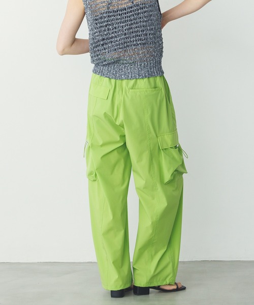 hunch（ハンチ）の「【接触冷感】パラシュートパンツ（その他パンツ・レディース・モカ/オフホワイト/ライム/ブラック・FREE）」の7枚目の写真