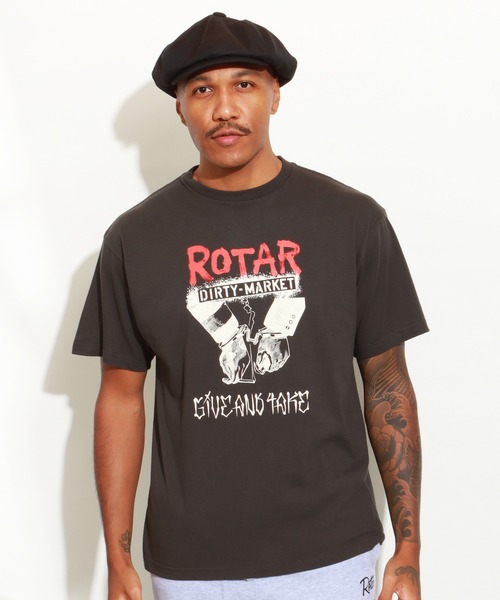 ROTAR（ローター）の「DIRTY MARKET Tee（Tシャツ/カットソー・メンズ・オフホワイト/スミクロ/サンドベージュ・MEDIUM/LARGE/X-LARGE/SMALL）」の2枚目の写真